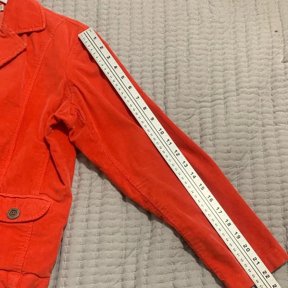 Fresh Produce Orange/Coral Corduroy Blazer Jacket